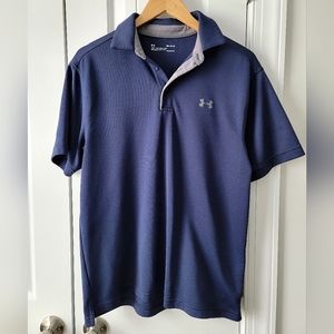 Men's Navy Blue Under Armour Polo